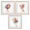Stupell Industries Floral Dreamscape Portraits 3pc Framed Print Under Glass Set, design by Svetlana Aleynikova